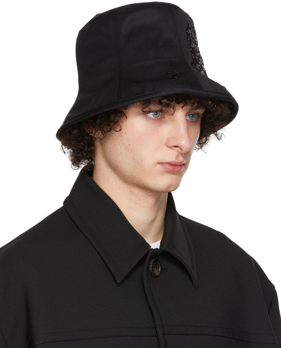Hattu We11done We11done Angel Sequin 6-Panel Hat Musta | WD-AH1-22-411-U-BK, 1