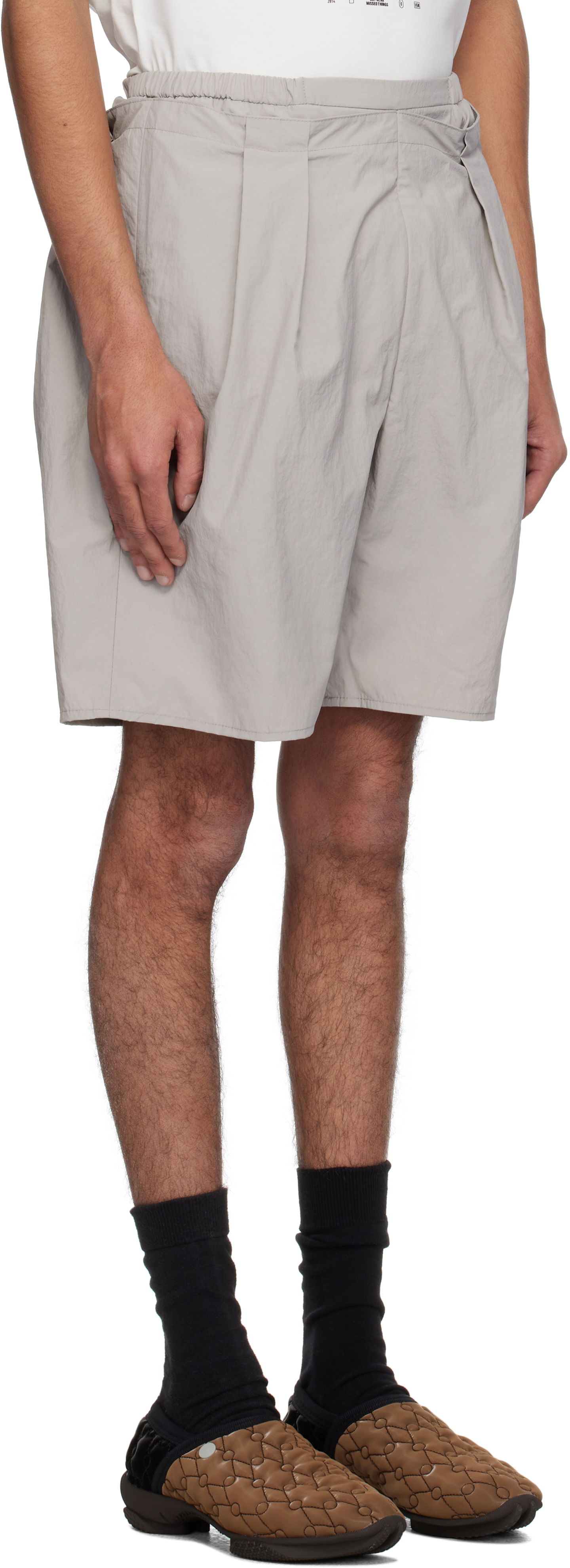 Shortsit ADER ERROR ADER error 0202 Pleated Shorts Harmaa | BO01SSBT0202GR, 1