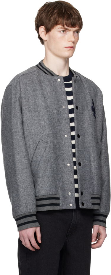 Bomber-takki A.P.C. A.P.C. Micka Wool Bomber Jacket Harmaa | WVBEB-M32010, 1