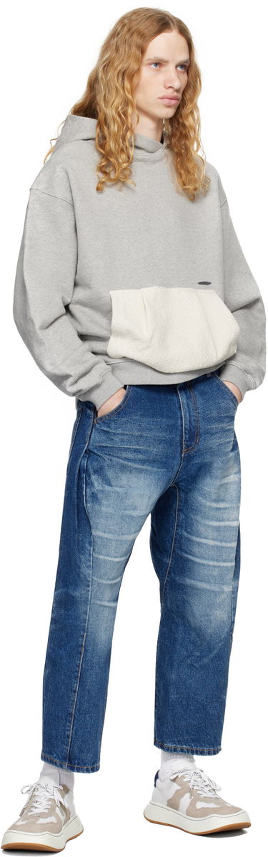 Huppari ADER ERROR Product. 37 Fleece Pocket Hoodie Harmaa | BN01FWHD0106GR, 3