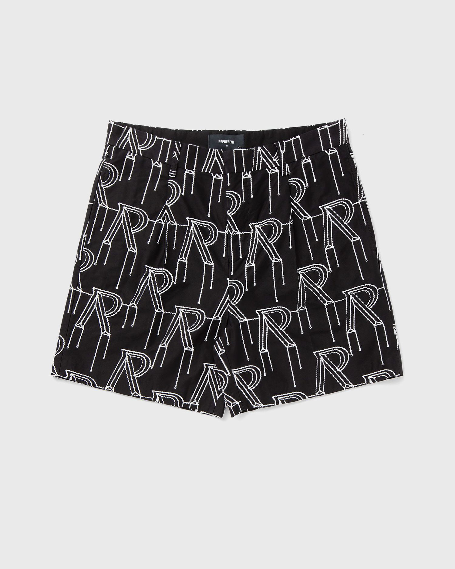 Shortsit Represent Clo Represent EMBRODIERED INITIAL TAILORED SHORT Musta | MLM717-01, 0