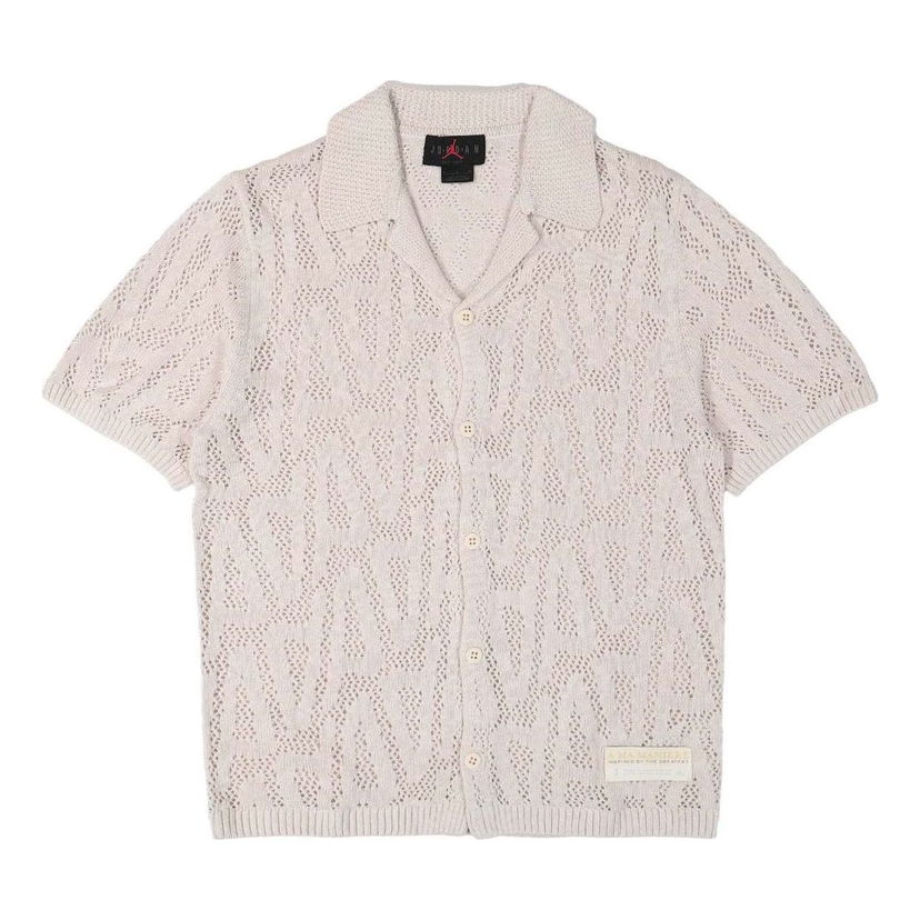 Villapaita Jordan Jordan x A Ma Maniere Shooting Knitted Shirt Beige | HF0535-030