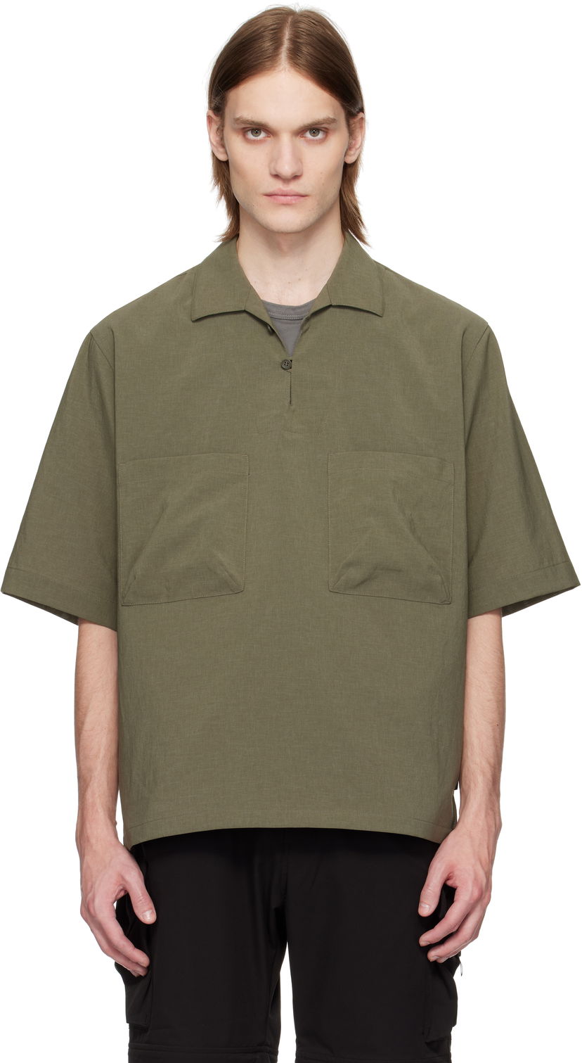 Paita Snow Peak Snow Peak Light Poplin Shirt Vihreä | SH-25SU004