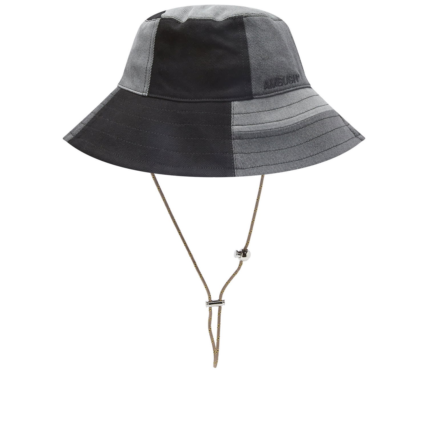 Hattu Ambush Patchwork Stoppers Bucket Hat Musta | BMLA007S23DEN0011200, 0