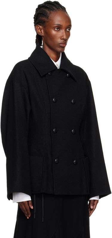 Takit Yohji Yamamoto Yohji Yamamoto Darts Pea Coat Musta | FM-J53-103, 1
