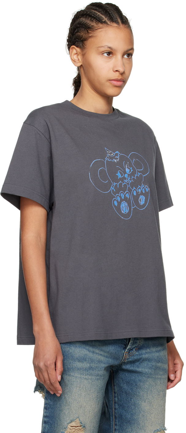 T-paita We11done We11done Printed T-Shirt Harmaa | WD-TT2-24-790-U-CH, 1