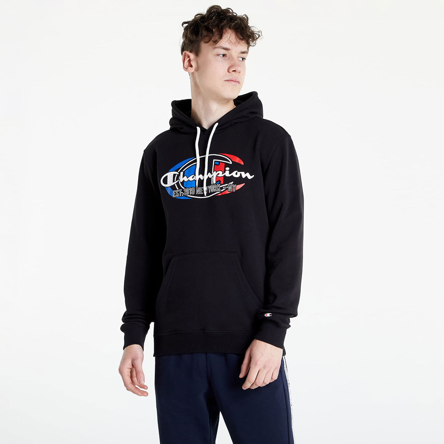Huppari Champion Hooded Sweatshirt Musta | KK001 NBK, 0