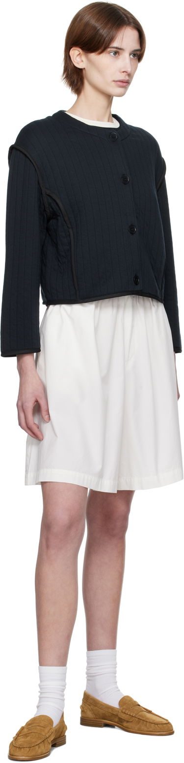 Villapaita A.P.C. A.P.C. Garance Cropped Quilted Jacket Musta | COHGW-F32010, 3