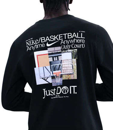 T-paita Nike Starting 5 Longsleeve Musta | hv1770-010, 1