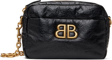 Olkalaukku Balenciaga Black Leather XS Camera Bag Musta | 806459 2AAR8, 0