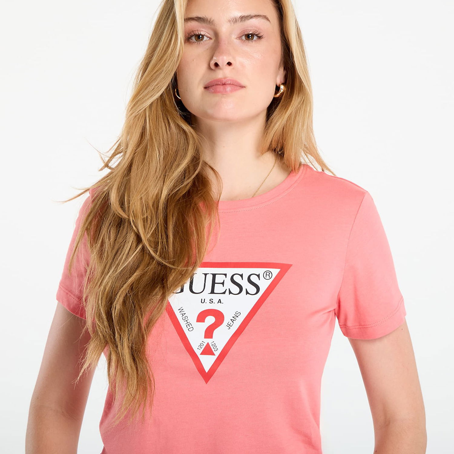 T-paita GUESS GUESS Original Tee T-Shirt Vaaleanpunainen | W1YI1BI3Z14-A60R, 1