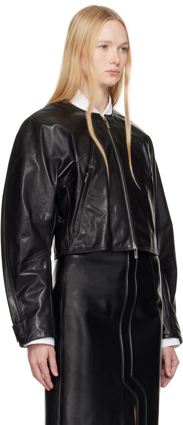 Bomber-takki Helmut Lang Helmut Lang Articulated Leather Jacket Musta | P01HW102, 1