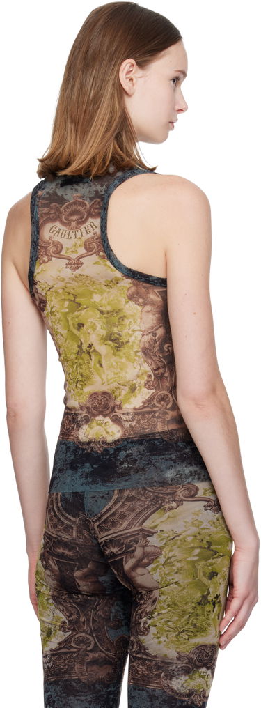 Tankkitoppi Jean Paul Gaultier 'The Médaillon' Baroque Mesh Tank Top Monivärinen | 25/04-W-TO304-M006P-005740, 2