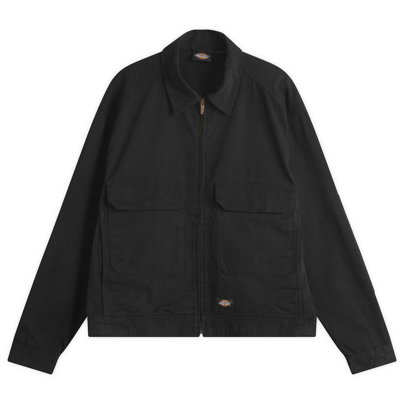 Takki Dickies Fort Smith Trucker Jacket, Size Large Musta | DK0A87OEBLK1
