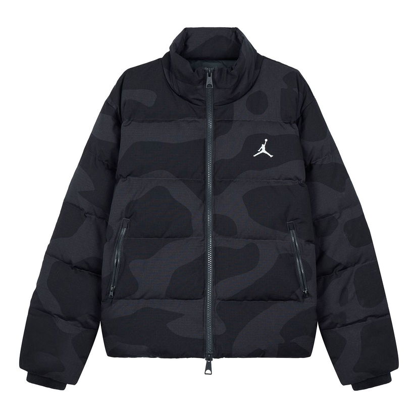 Puffer takki Jordan Jordan Flight Heritage Down Jacket Musta | FB6989-045