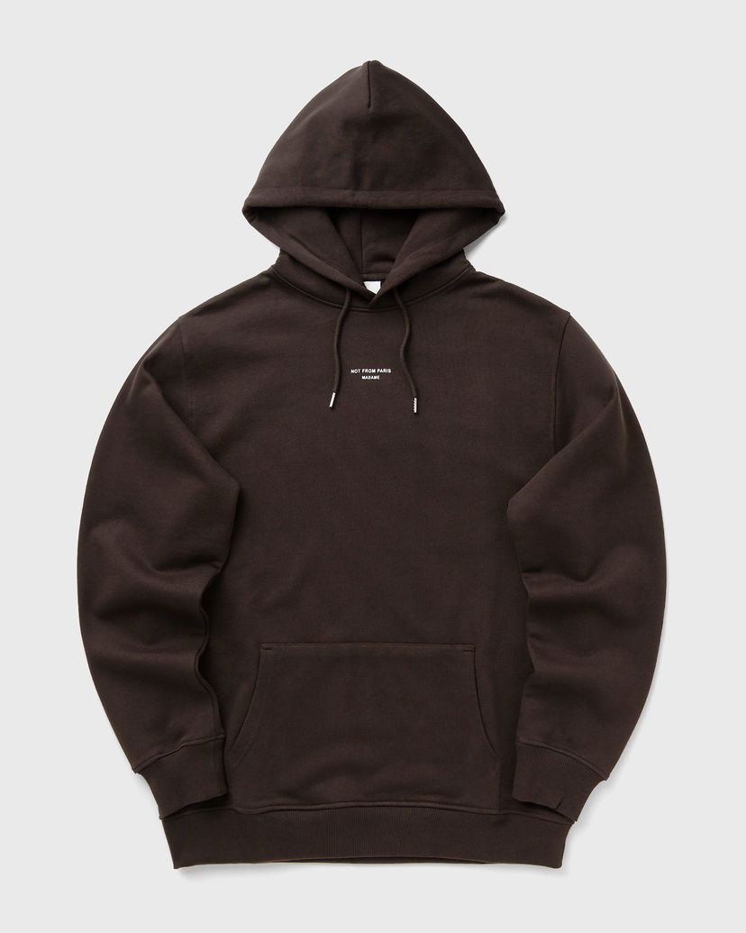 Huppari Drôle de Monsieur Classic Slogan Hoodie Ruskea | I-HO161-CO127-DBN