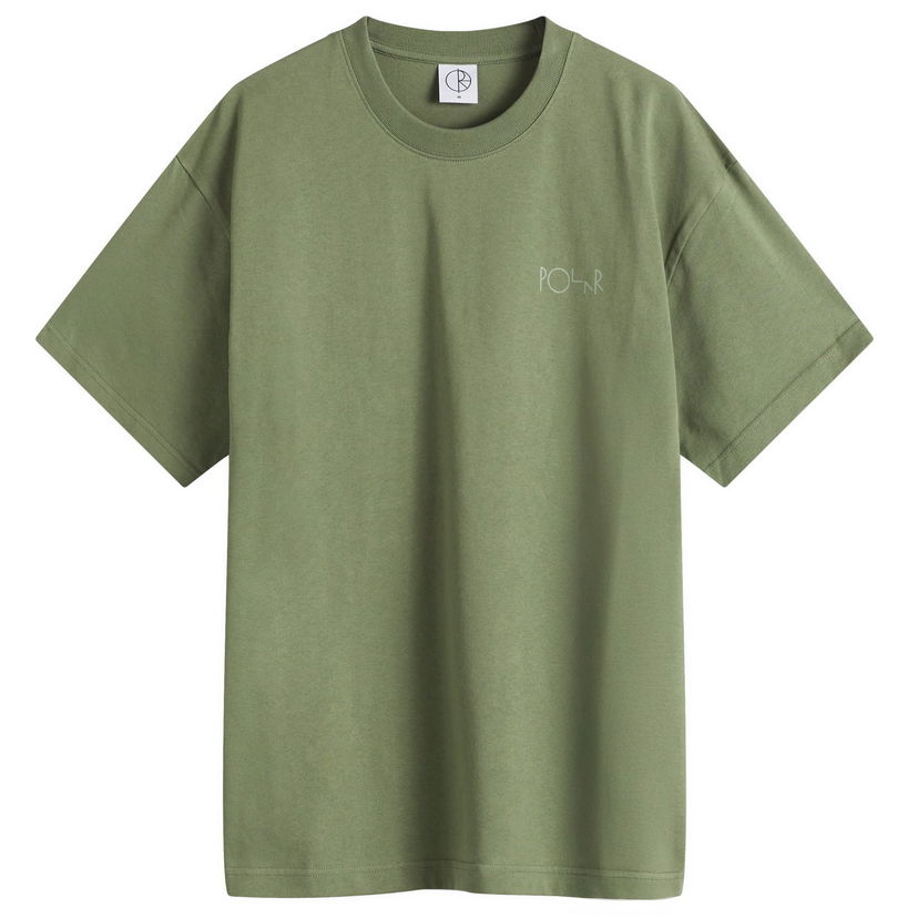 T-paita Polar Skate Co. Stroke Logo T-Shirt, Size Large Vihreä | PSC-SP25-29