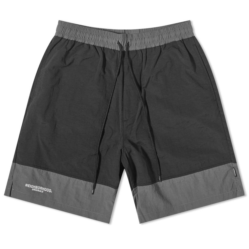 Uimapuvut Neighborhood Nylon Logo Swim Shorts Musta | 231TSNH-PTM03-BLK