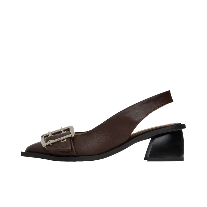 Tennarit ja kengät GANNI Slingback Buckle Heels Ruskea | S2657