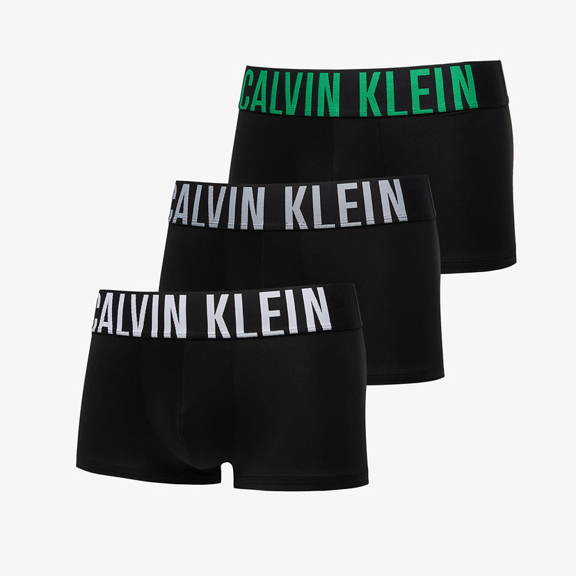 Nyrkkeilijät CALVIN KLEIN Intense Power Microfiber Stretch Low Rise Trunk 3-Pack Black Musta | 000NB3611A VPA