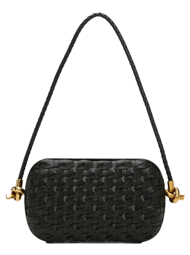 Olkalaukku Bottega Veneta Knot On Strap Clutch Vihreä | 717623 V3AC1