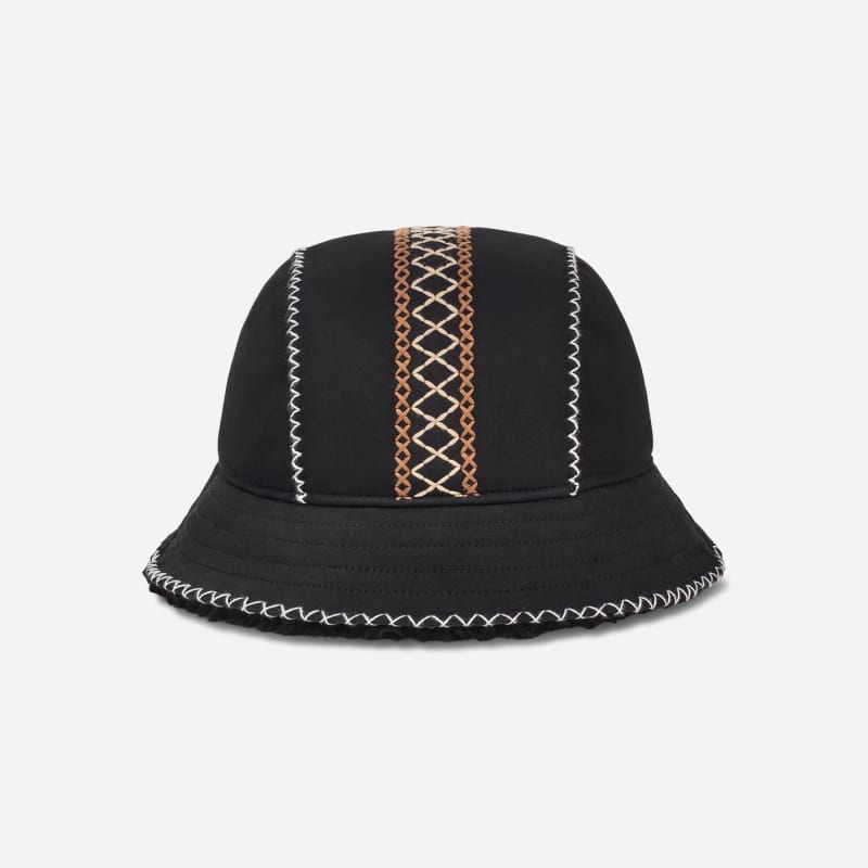 Hattu UGG Embroidered Bucket Hat Musta | 100908-BLK, 1