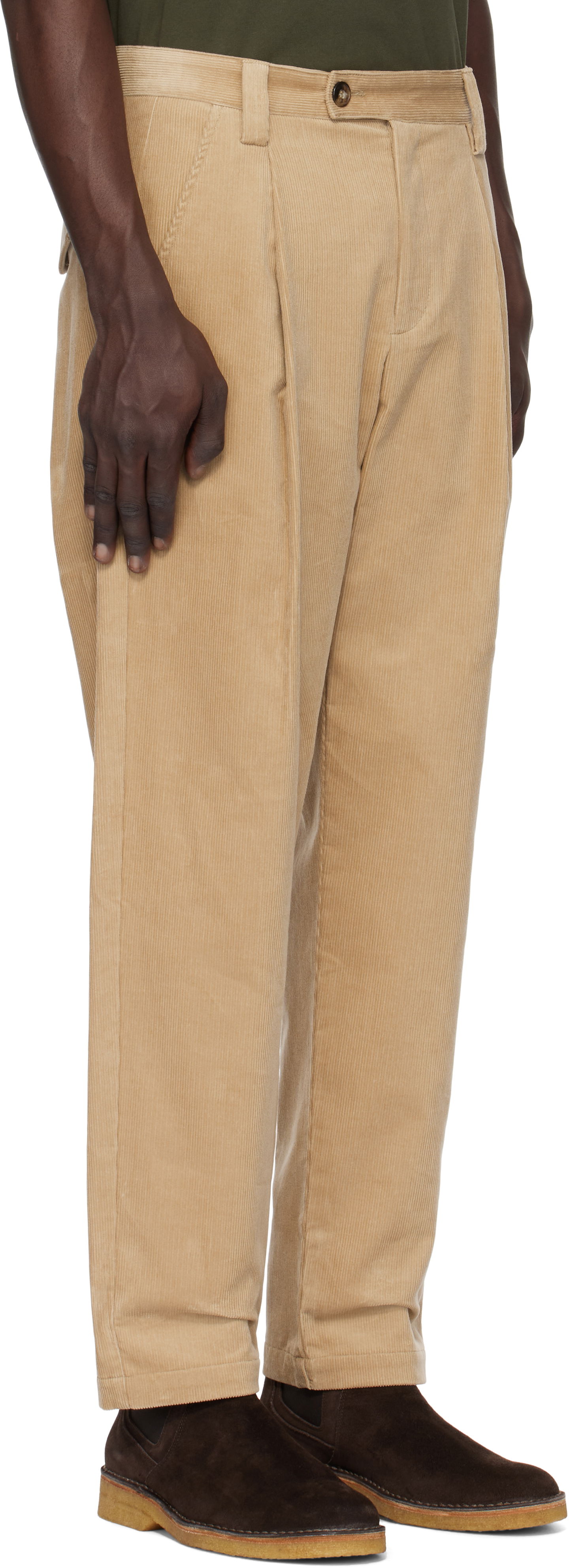 Housut A.P.C. Renato Corduroy Pants Beige | COHHO-H08428, 1