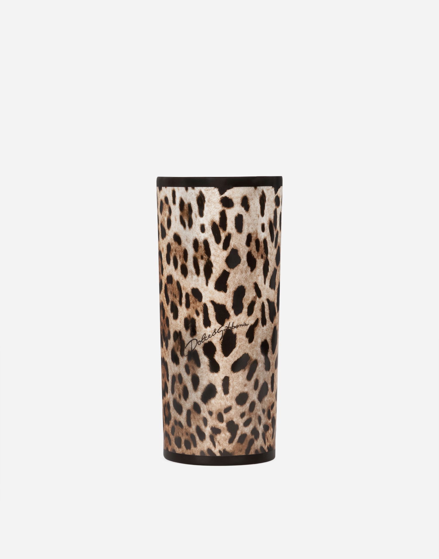 Kodin sisustus Dolce & Gabbana Dolce & Gabbana Leopard Print Cylindrical Porcelain Vase Onesize Monivärinen | TCC196TCAMWUL003, 0