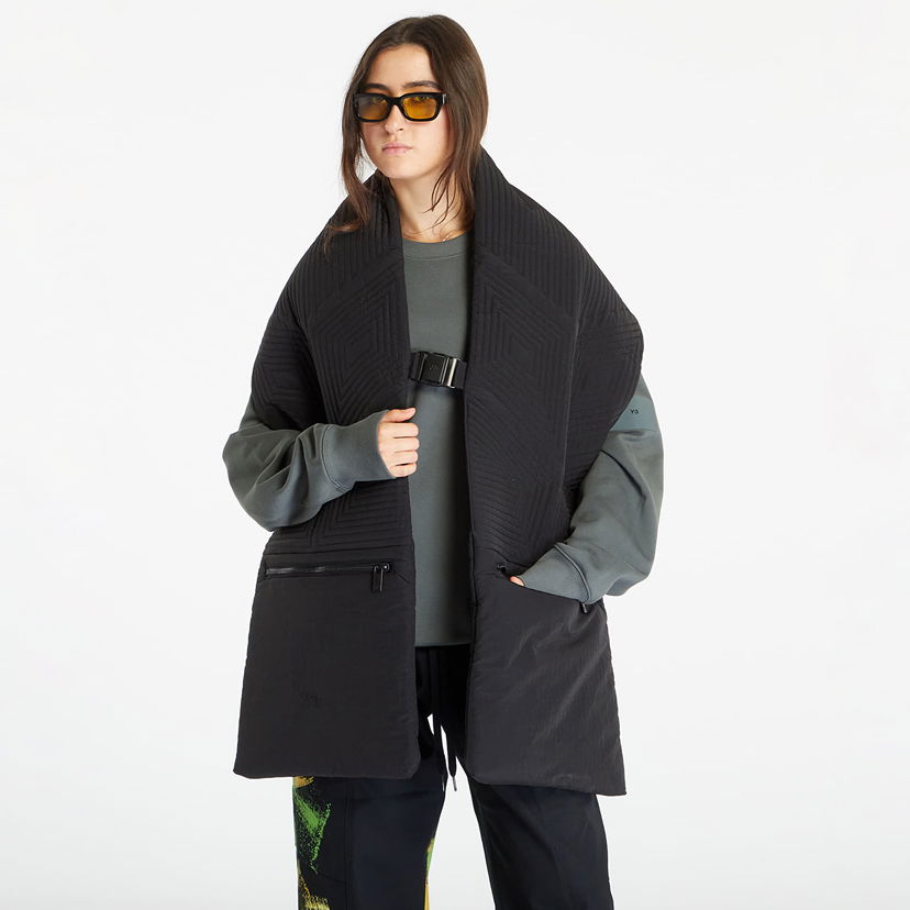 Huivi Y-3 Quilted Scarf Black Musta | IP7161