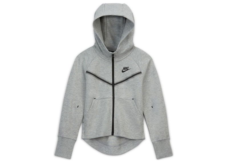 Huppari Nike Kids' Sportswear Tech Fleece Full-Zip Hoodie Harmaa | CZ2570-091