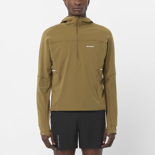 Huppari Salomon Sense Aero Hybrid Hoodie Vihreä | LC2639300