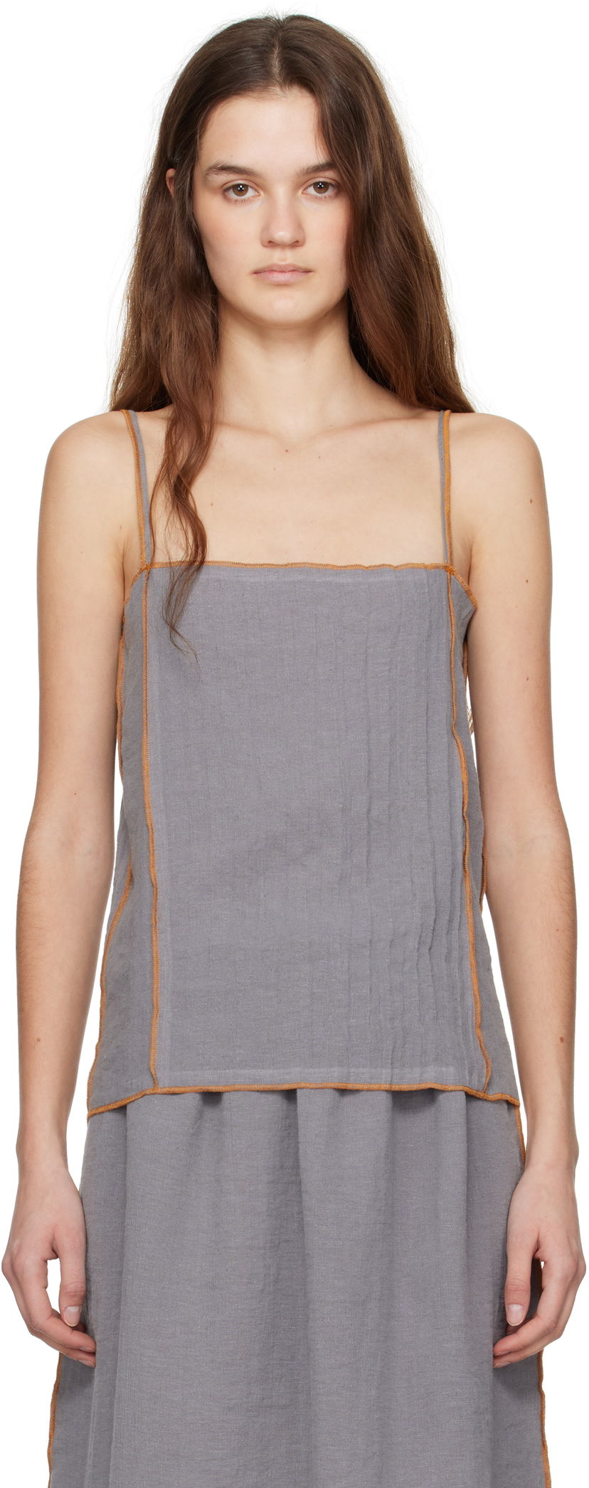 Tankkitoppi Baserange Baserange Shok Tank Top Harmaa | TOSKS-LC-SP25