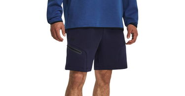 Shortsit Under Armour Unstoppable Fleece Tummansininen | 1379809-410, 1