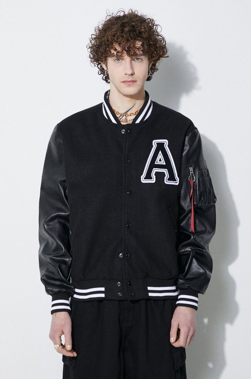 Bomber-takki Alpha Industries Alpha Industries College Bomber Jacket Musta | 146111