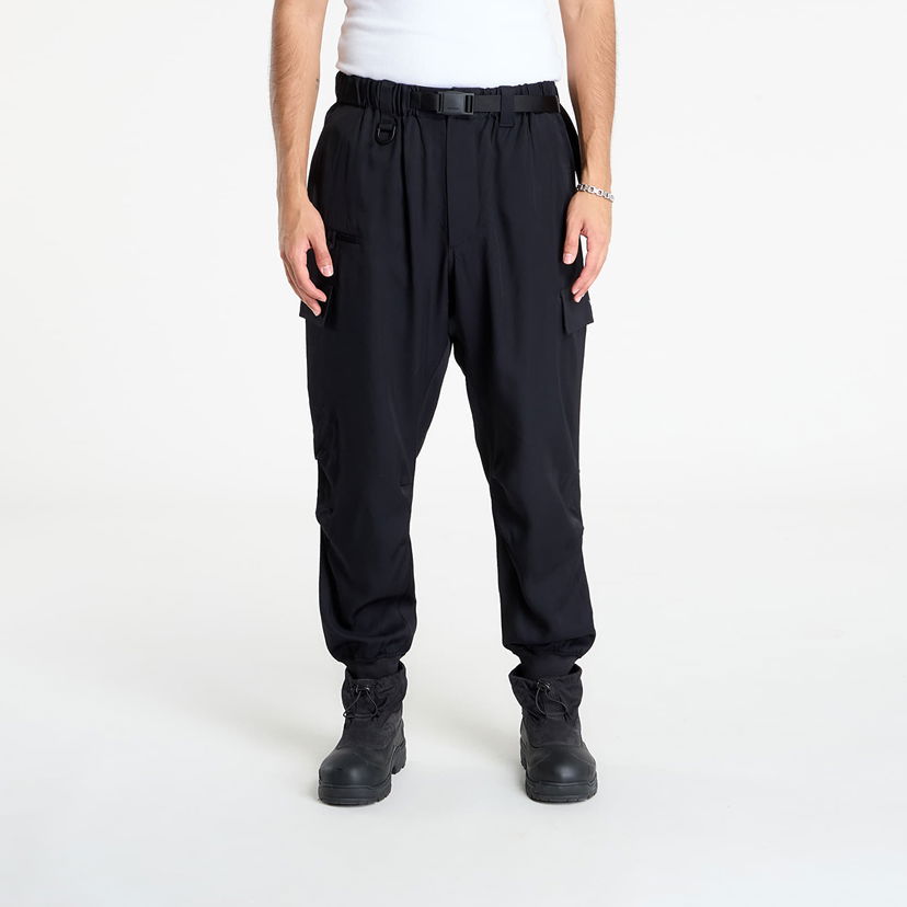 Housut Y-3 Y-3 Rayon Twill Cuffed Pants Musta | JX7283