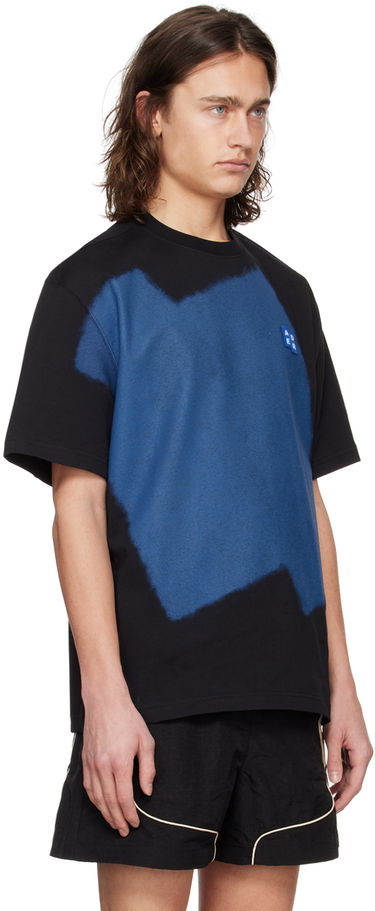 T-paita ADER ERROR Abstract Print Relaxed-Fit Cotton T-Shirt Sininen | BMSGFYTS0103BK, 4