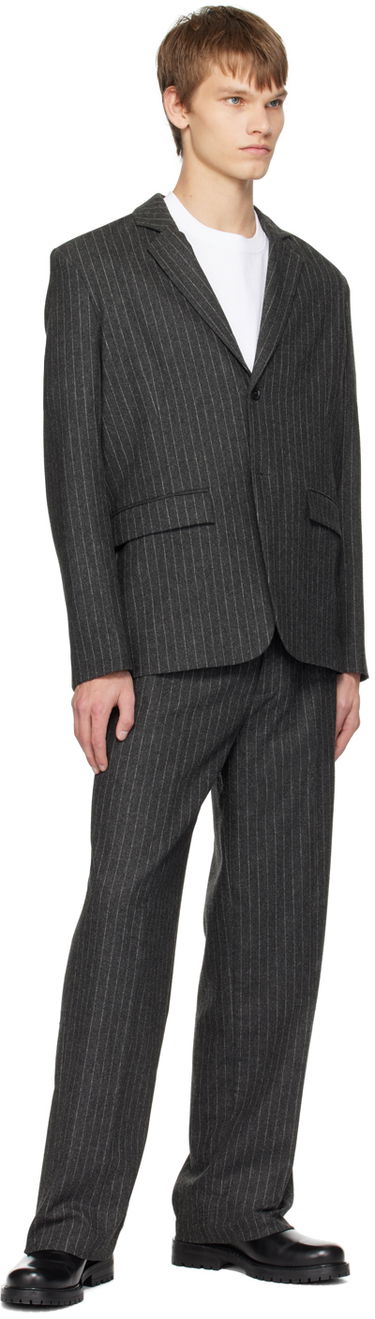 Takki Samsoe Samsoe Samsøe Samsøe Cho Pinstripe Blazer Harmaa | M23400040, 3