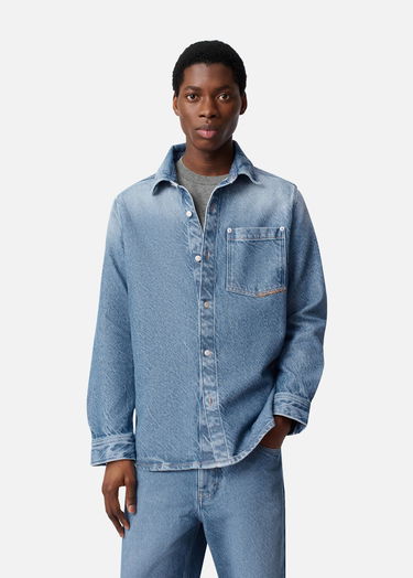 Paita AXEL ARIGATO West Washed Denim Shirt Sininen | A3265001, 2