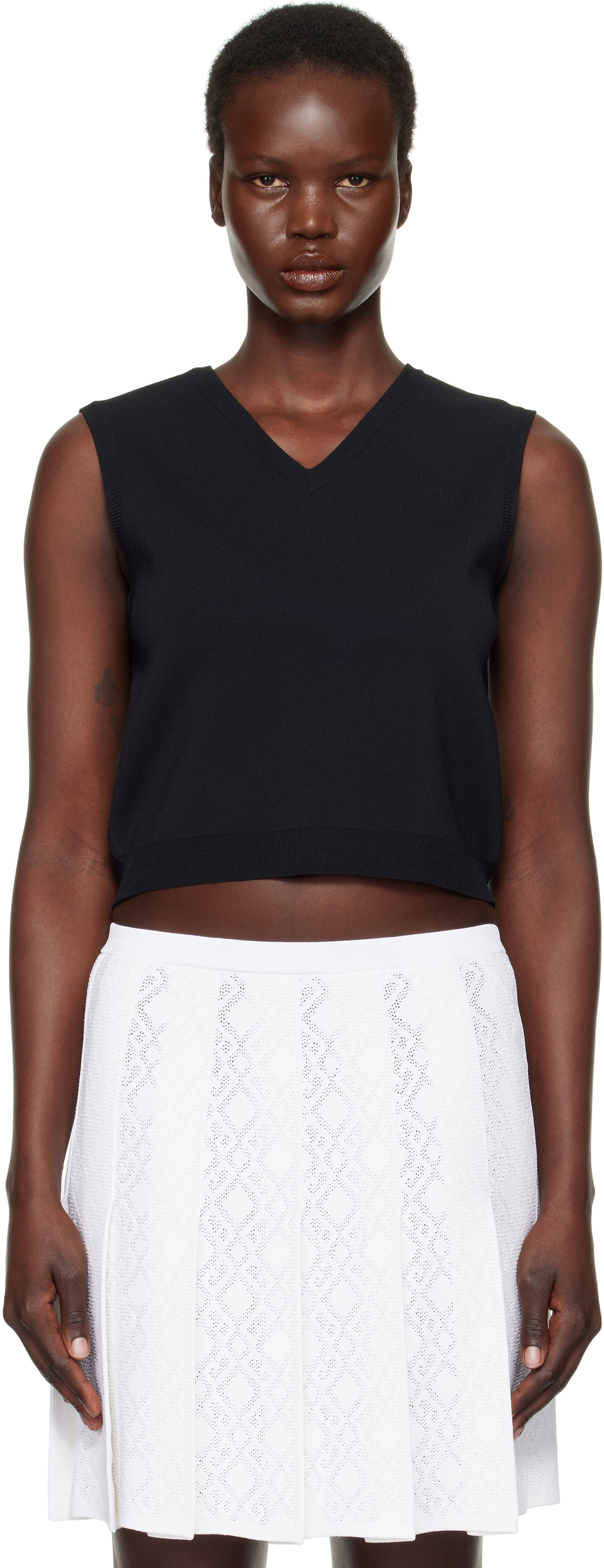 Tankkitoppi Givenchy Sleeveless V-Neck Vest Musta | BW90TL4ZPG001, 0