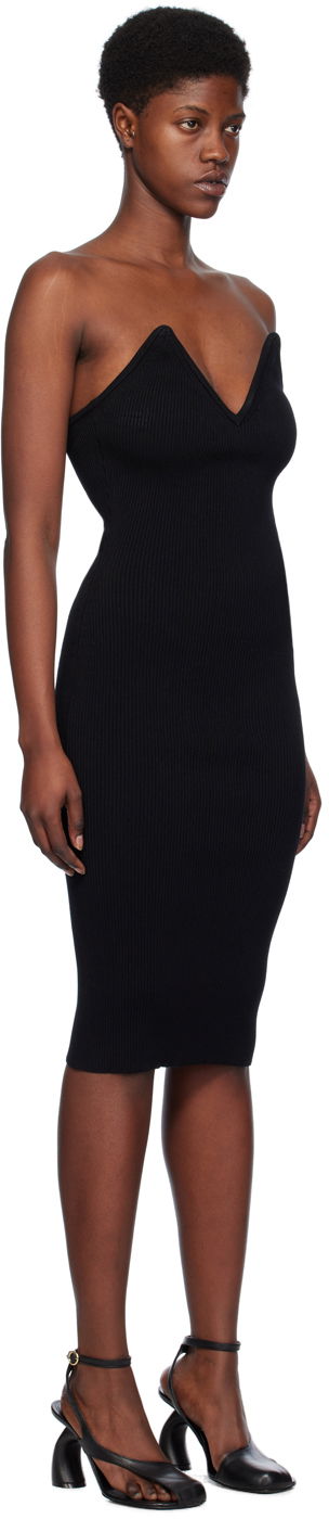 Mekko Coperni V-Neck Midi Dress Musta | COPML91852, 1