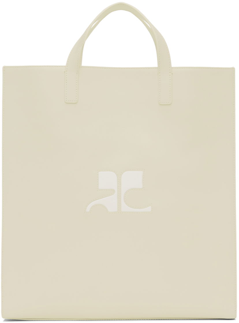 Kangaskassi Courrèges Courrèges Heritage Tote Bag Valkoinen | 124GSA087CR0027