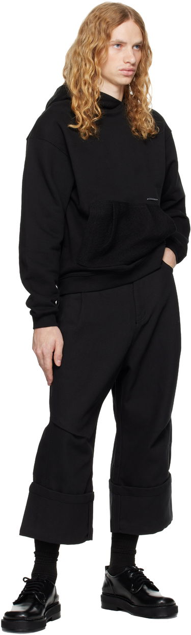 Huppari ADER ERROR Black Patch Pocket Hoodie Musta | BN01FWHD0106BK, 3