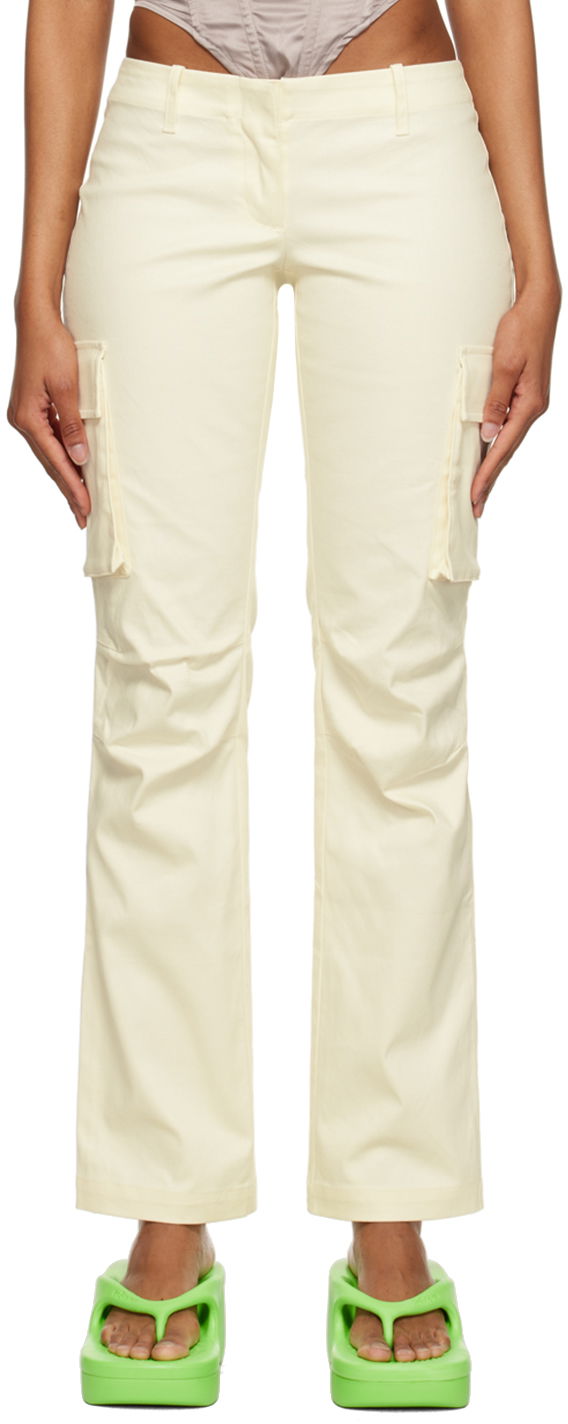 Cargo housut Miaou Miaou Raven Cargo Pants Beige | 1019SCCRM