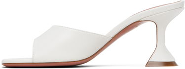 Kengänhoito Amina Muaddi Amina Muaddi Lupita 70 Heeled Sandals Valkoinen | LUPITA SLIPPER 70 CL Nappa, 2