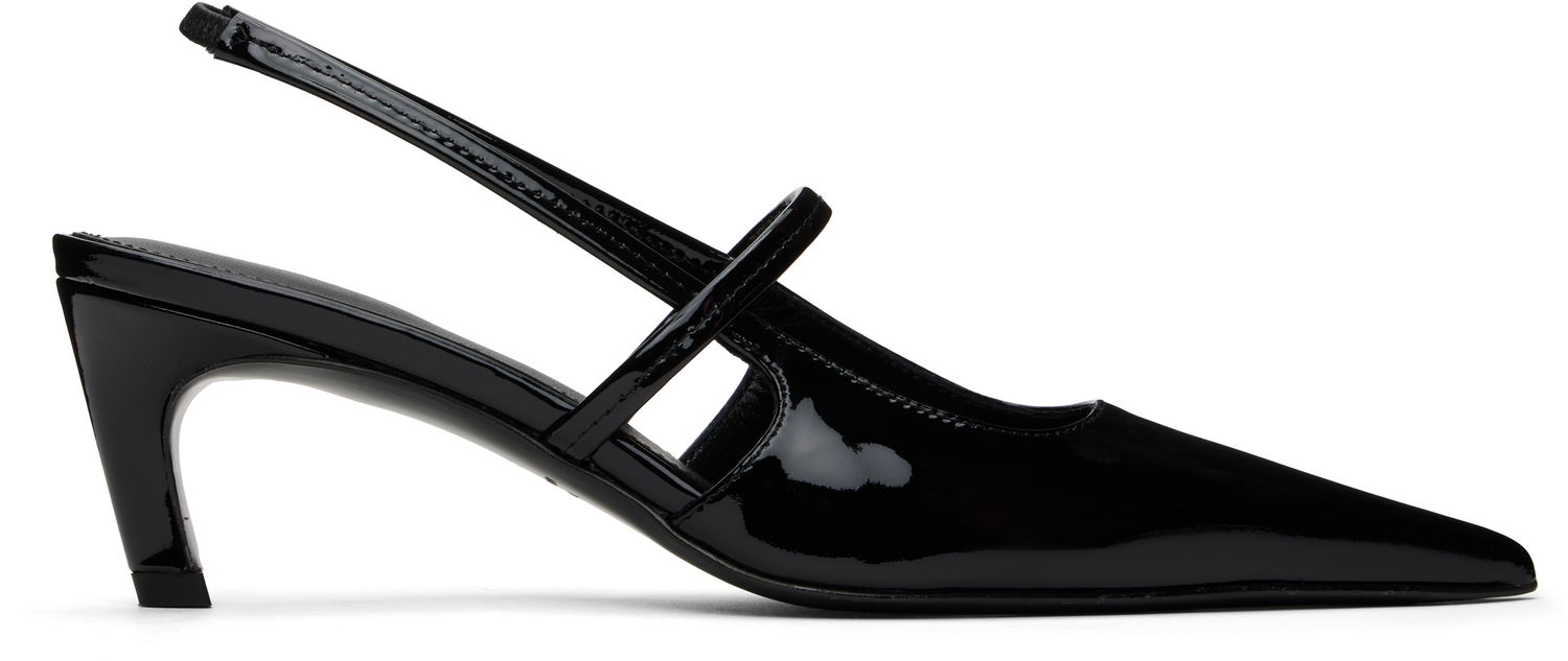 Tennarit ja kengät TOTEME Sharp Patent Slingback Heels Musta | 251-WAS821-LE0091, 0
