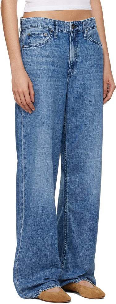 Jeans rag & bone Rag & Bone 'The Logan' Mid-Rise Wide Leg Jeans Sininen | WDD24F29351FRI, 1