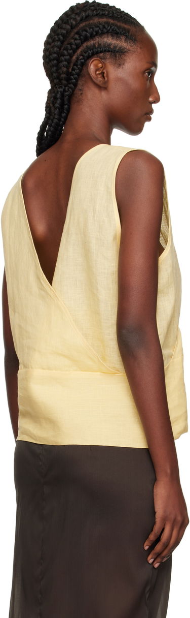 Tankkitoppi Baserange Baserange Garlin Wrap Linen Top Keltainen | TSGA-FL-AU25, 2