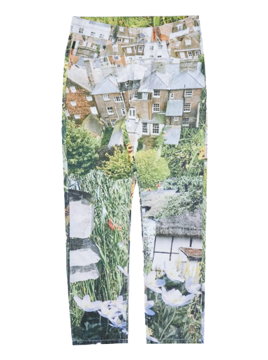 Jeans Pleasures Garden 5 Pocket Denim Pants Vihreä | P22W042-MULTI