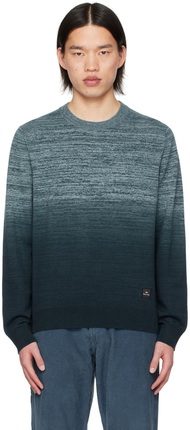 Villapaita Paul Smith PS Paul Smith Crewneck Space Dye Sweater Sininen | M2R-582Y-M22080-48