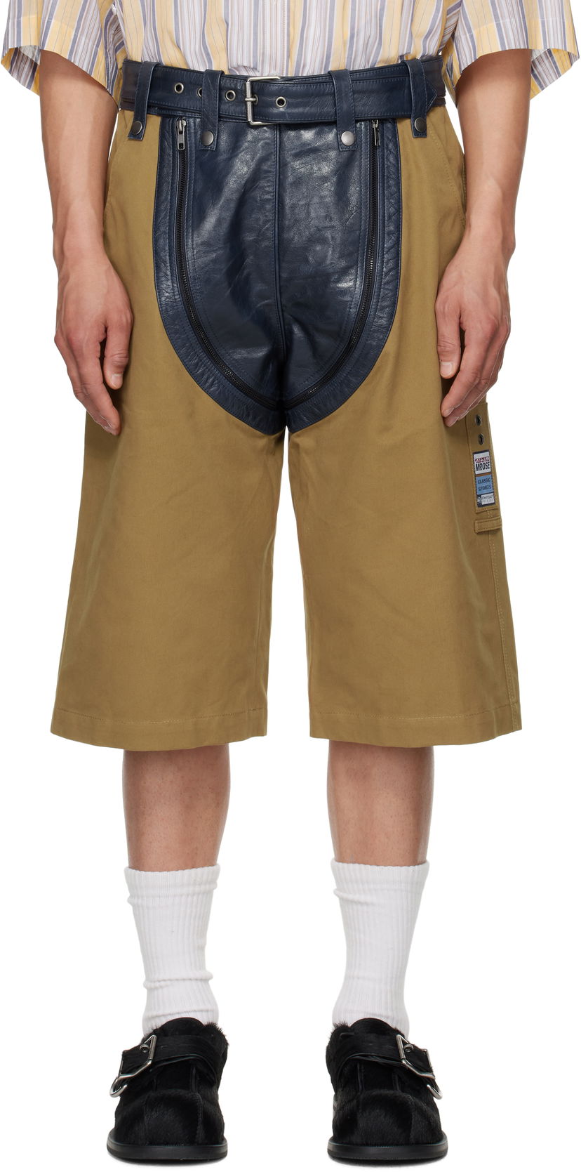 Shortsit Martine Rose Martine Rose Zip Chap Utility Shorts Ruskea | 549LP14525
